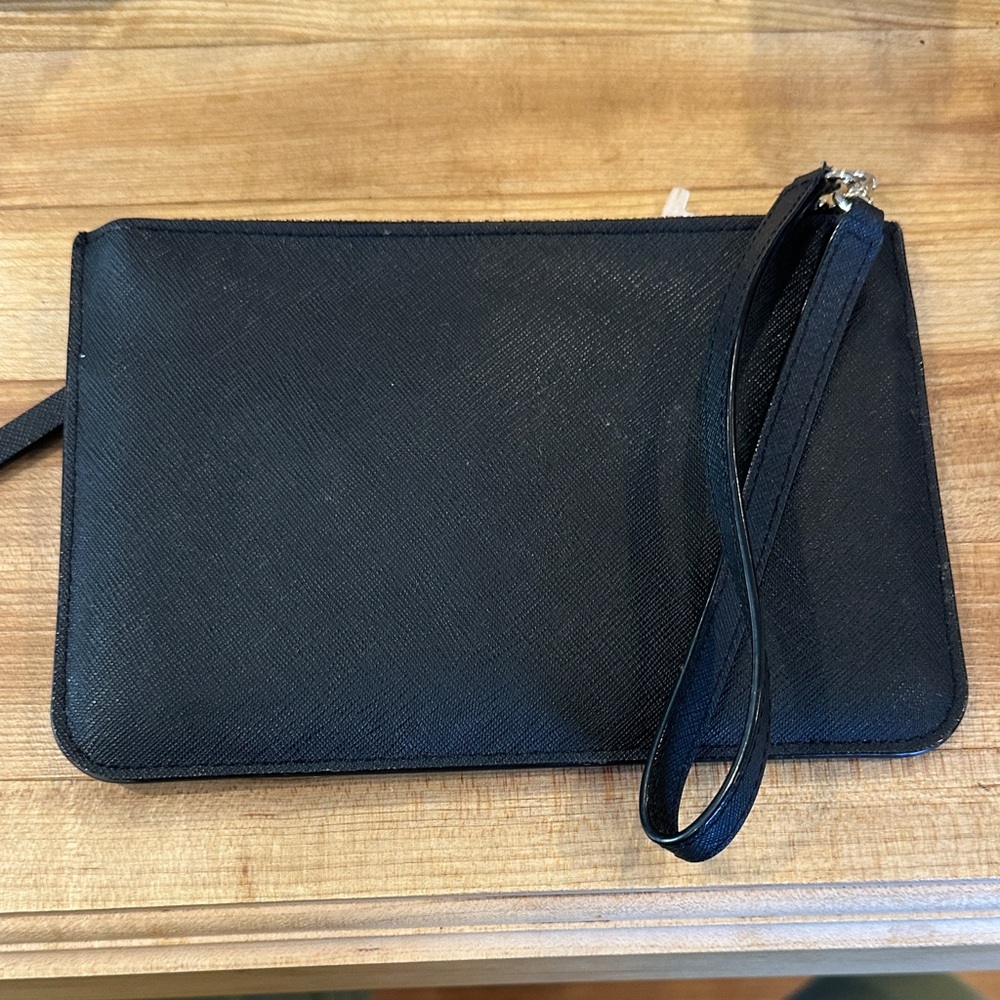 Kate Spade Black Leather Wristlet Clutch - Picture 5 of 5